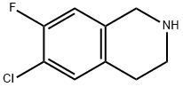 Isoquinoline, 6-chloro-7-fluoro-1,2,3,4-tetrahydro- 结构式