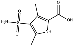 3,5-dimethyl-4-sulfamoyl-1H-pyrrole-2-carboxylic acid Structure