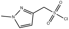 1H-Pyrazole-3-methanesulfonyl chloride, 1-methyl- 结构式