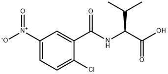 2-[(2-chloro-5-nitrophenyl)formamido]-3-methylbutanoic acid Struktur