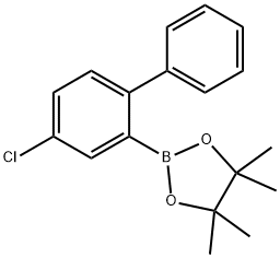 1,3,2-Dioxaborolane, 2-(4-chloro[1,1'-biphenyl]-2-yl)-4,4,5,5-tetramethyl- 结构式