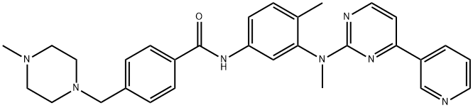 Benzamide, N-[4-methyl-3-[methyl[4-(3-pyridinyl)-2-pyrimidinyl]amino]phenyl]-4-[(4-methyl-1-piperazinyl)methyl]- Structure