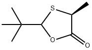 (2S,4S)-2-(1,1-Dimethylethyl)-4-methyl-1,3-oxathiolan-5-one Struktur