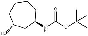 (1R,3R)-(3-Hydroxy-cycloheptyl)-carbamic acid tert-butyl ester Structure