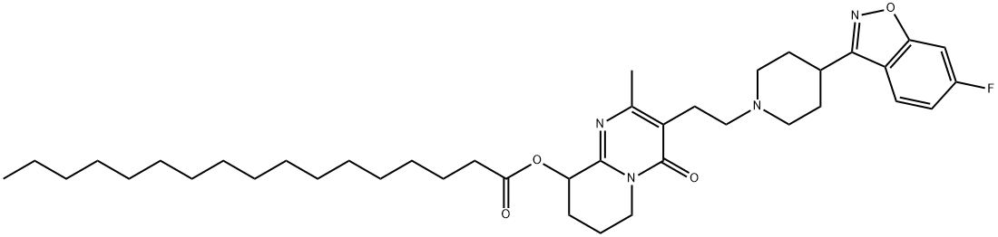 帕利哌酮十七酸酯, 1404053-62-8, 结构式