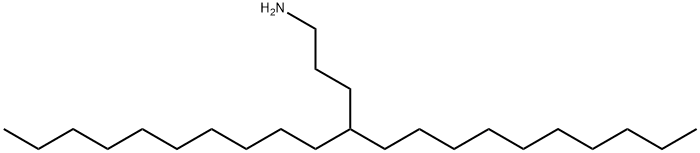 4-癸基-1-十四烷胺 结构式