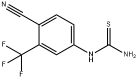 Thiourea, N-[4-cyano-3-(trifluoromethyl)phenyl]- Structure