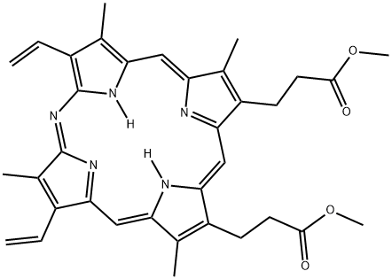 5-azaprotoporphyrin dimethyl ester 化学構造式