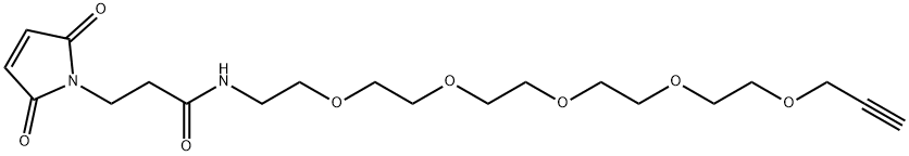 Propargyl-PEG5-mal Struktur