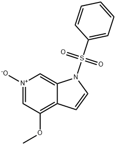 1H-Pyrrolo[2,3-c]pyridine, 4-methoxy-1-(phenylsulfonyl)-, 6-oxide