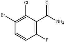 3-溴-2-氯-6-氟苯甲酰胺, 1421620-32-7, 结构式