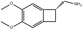 Bicyclo[4.2.0]octa-1,3,5-triene-7-methanamine, 3,4-dimethoxy-, (7R)- Structure