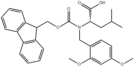 FMOC-(DMB)LEU-OH, 1425938-65-3, 结构式