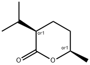 2H-Pyran-2-one,tetrahydro-6-methyl-3-(1-methylethyl)-,(3R,6R)-rel-(9CI),142636-30-4,结构式