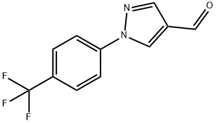 1-[4-(Trifluoromethyl)phenyl]pyrazole-4-carbaldehyde 结构式