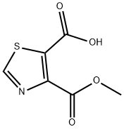 4,5-Thiazoledicarboxylic acid, 4-methyl ester Struktur