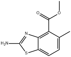 methyl 2-amino-5-methyl-1,3-benzothiazole-4-carboxylate,1427329-43-8,结构式