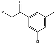 2-bromo-3'-chloro-5'-fluoroacetophenone Structure