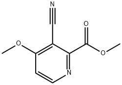 3-Cyano-4-methoxy-pyridine-2-carboxylic acid methyl ester Struktur