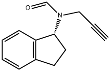 Formamide, N-[(1R)-2,3-dihydro-1H-inden-1-yl]-N-2-propyn-1-yl- Struktur