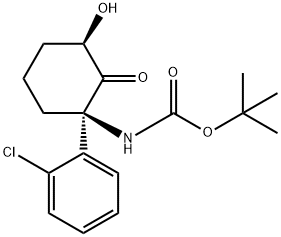 tert-butyl ((1R,3R)-1-(2-chlorophenyl)-3-hydroxy-2-oxocyclohexyl)carbamate(WXC06562),1430202-80-4,结构式