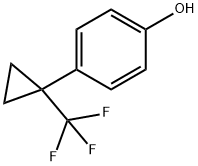 Phenol, 4-[1-(trifluoromethyl)cyclopropyl]-,1431983-55-9,结构式