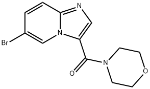 Methanone, (6-?bromoimidazo[1,?2-?a]?pyridin-?3-?yl)?-?4-?morpholinyl- 化学構造式