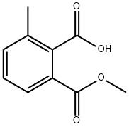 1,2-Benzenedicarboxylic acid, 3-methyl-, 1-methyl ester Structure