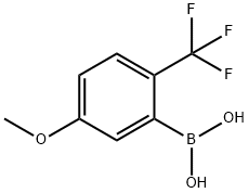 Boronic acid, B-[5-methoxy-2-(trifluoromethyl)phenyl]- Struktur