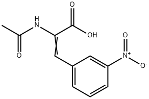 2-Propenoic acid, 2-(acetylamino)-3-(3-nitrophenyl)- Structure