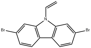 2,7-二溴-9-乙烯基-9H-咔唑,1438252-33-5,结构式