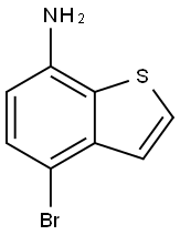 Benzo[b]thiophen-7-amine, 4-bromo- 化学構造式