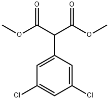 Propanedioic acid, 2-(3,5-dichlorophenyl)-, 1,3-dimethyl ester Struktur