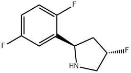 (2R,4S)-2-(2,5-二氟苯基)-4-氟吡咯烷,1443618-57-2,结构式
