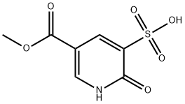 2-hydroxy-5-(methoxycarbonyl)pyridine-3-sulfonic acid Struktur