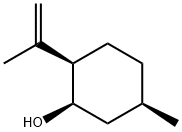 Cyclohexanol, 5-methyl-2-(1-methylethenyl)-, (1R,2R,5R)- Struktur
