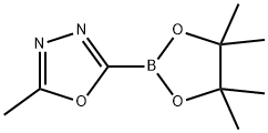 2-甲基-5-(4,4,5,5-四甲基-1,3,2-二氧杂硼烷-2-基)-1,3,4-噁二唑, 1445860-52-5, 结构式