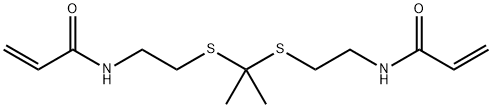 2-Propenamide, N,N'-[(1-methylethylidene)bis(thio-2,1-ethanediyl)]bis- Structure