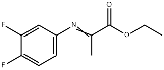 (E)-Ethyl 2-(3,4-difluorophenylimino)propanoate Structure