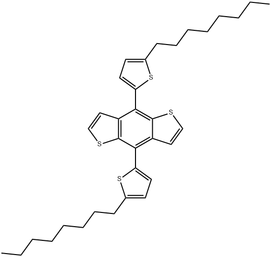 Benzo[1,2-b:4,5-b']dithiophene, 4,8-bis(5-octyl-2-thienyl)- Struktur