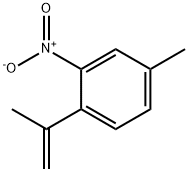 Benzene, 4-methyl-1-(1-methylethenyl)-2-nitro- Structure