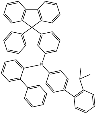 N-(2-联苯基)-N-(9,9-二甲基芴-2-基)-9,9-螺二芴-4-胺,1450933-44-4,结构式