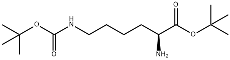 L-Lysine, N6-[(1,1-dimethylethoxy)carbonyl]-, 1,1-dimethylethyl ester Structure