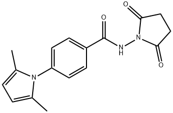 Benzamide, 4-(2,5-dimethyl-1H-pyrrol-1-yl)-N-(2,5-dioxo-1-pyrrolidinyl)- Structure
