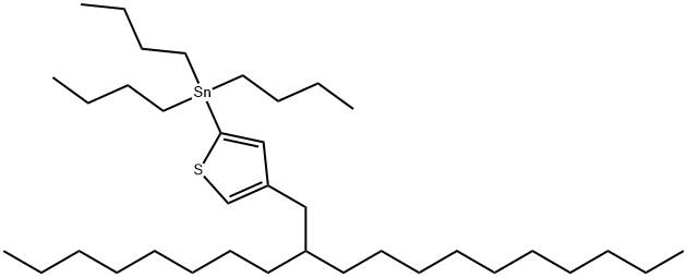 Stannane, tributyl[4-(2-octyldodecyl)-2-thienyl]- Struktur
