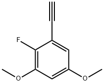 1-乙炔基-2-氟-3,5-二甲氧基苯,1453211-50-1,结构式