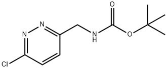 Carbamic acid, N-[(6-chloro-3-pyridazinyl)methyl]-, 1,1-dimethylethyl ester Structure