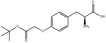 L-Tyrosine, O-[2-(1,1-dimethylethoxy)-2-oxoethyl]- 结构式