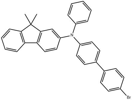 N-(4-bromo-[1,1'-biphenyl]-4-yl)-9,9-dimethyl-N-phenyl-9H-fluoen-2-amine Structure