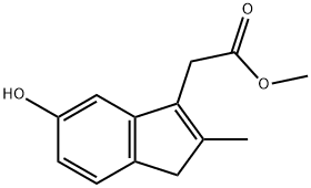 methyl 2-(5-hydroxy-2-methyl-1H-inden-3-yl)acetate Structure